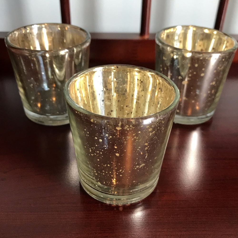 Mercury Glass Votive Holders - 12 ct